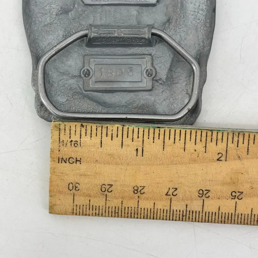 Volunteer Firefighter Belt Buckle Enamel Great American Buckle Co #1805